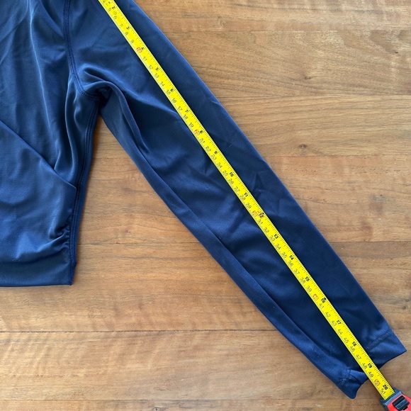 Athleta Swim Long Sleeve Cropped Rash Guard with Wrap Front- Navy XXS - Picture 7 of 12